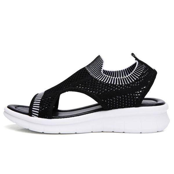 

sandals women style exquisite leaf rhinestone beaded flip flops flat bohemian ladies shoes, Black