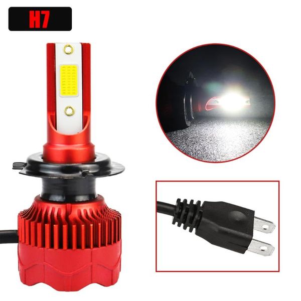 

car headlights 2 pcs h1 h3 h4 h7 h11 9005 9006 led headlight bulb lights auto headlamp kit ip68 8000lm 6500k waterproof accessories