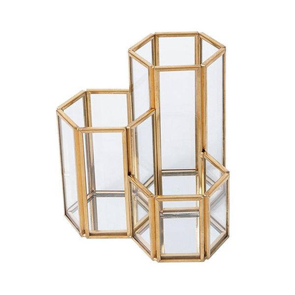 

fashion cosmetic storage box make up organizer transparent spin acrylic eyebrow pencil stand boxes & bins