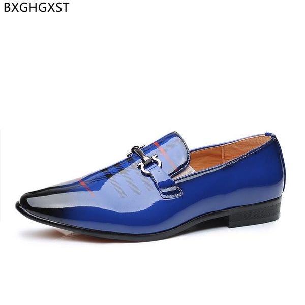 

dress shoes patent leather coiffeur mens loafers wedding formal slip on men italiano oxford for chaussures, Black