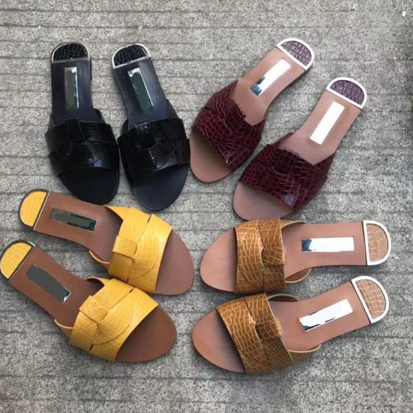 

slippers home women's female shoes slides fashion rubber flip flops massage 2021 flat genuine leather soft luxury hawaiian conci, Black
