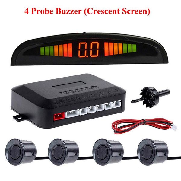 

car rear view cameras& parking sensors buzzer led dispaly sensor system kit 4 for reverse backup radar monitor detector accessories