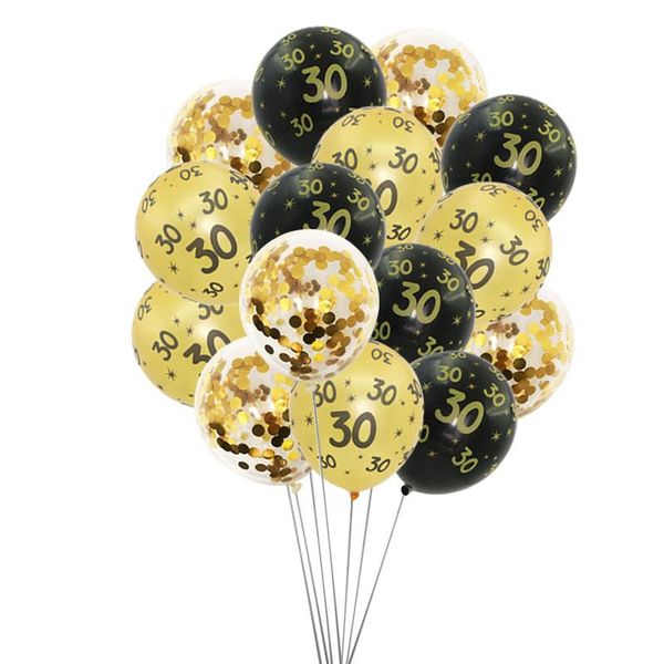 

party decoration chicinlife18 30 40 50 60 balloons wedding anniversary birthday confetti balloon 18th 30th