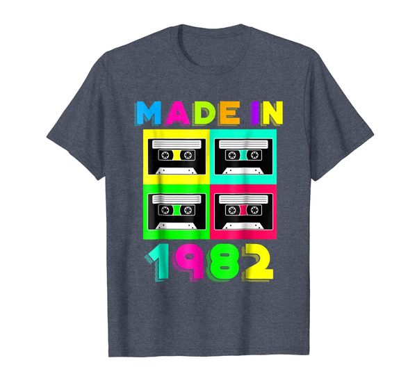 

i love 80s shirt - made in 1982 shirt, White;black