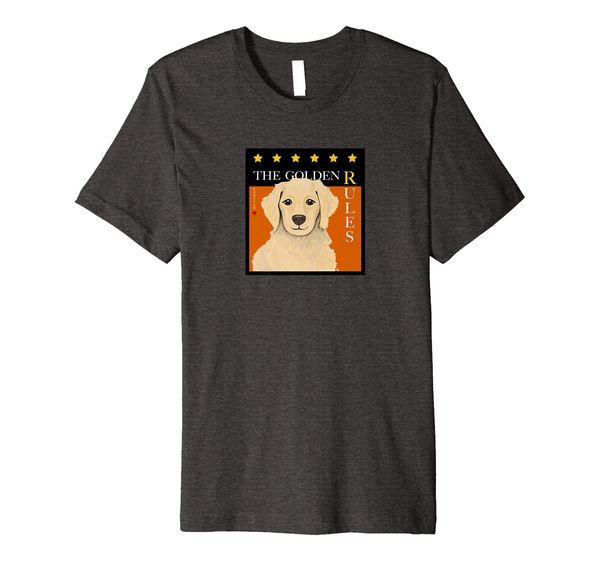 

Golden Retriever T shirt -The Golden Rules - Forever, Mainly pictures