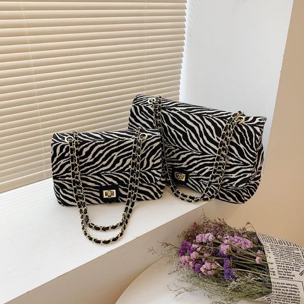 

evening bags 2021 fashion luxury ladies striped messenger bag designer series classic high-quality chain shoulder women's handbag