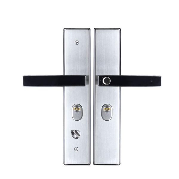 

handles & pulls 1pair home security office keyless door lock semiconductor easy install fingerprint handle zinc alloy modern electronic smar