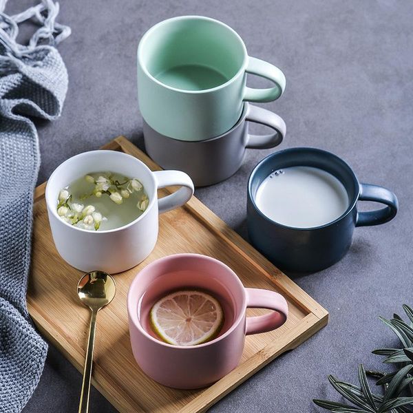 

mugs nordic coffee cup and saucer set household matte ceramic flower tea mug ins creative water
