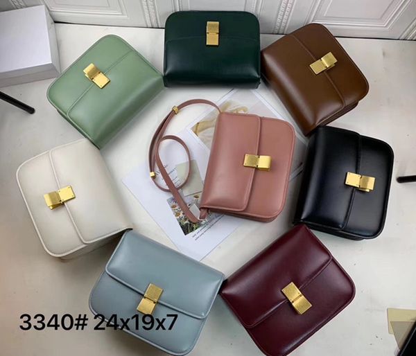 

designer handbags [] women's fashion solid color lock single shoulder simple and versatile hand rub pattern beancurd bag