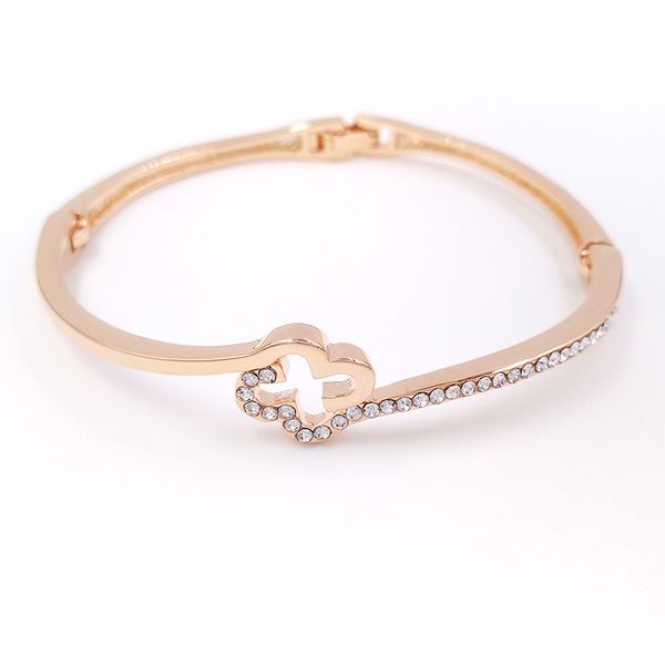 

classic designer charm bracelet jewelry four leaf clover bangle fashion jewelrys van cleaf apels luxury design bracelet sets for women birth, Silver