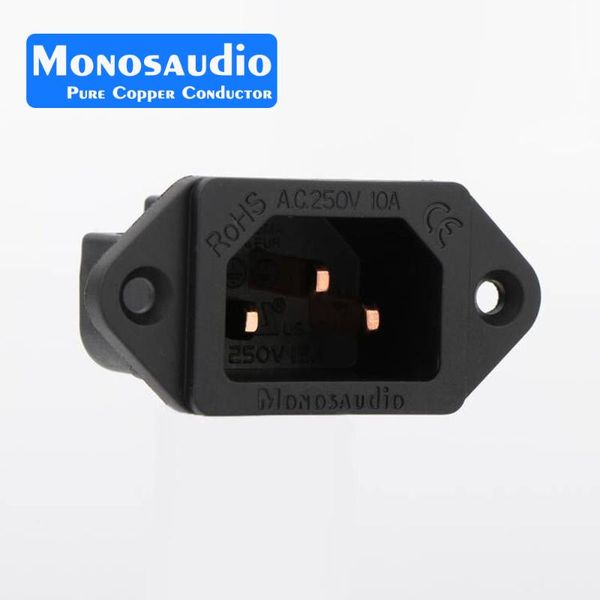 

smart power plugs monosaudio ib70c pure red copper non solder hi end iec socket inlet c14 iec320 mains screw locking