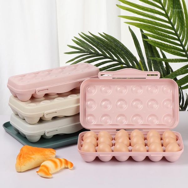 

storage bottles & jars 1pc shockproof pp egg tray holder refrigerator crisper container eggs box organization for camping picnic bbq kitchen