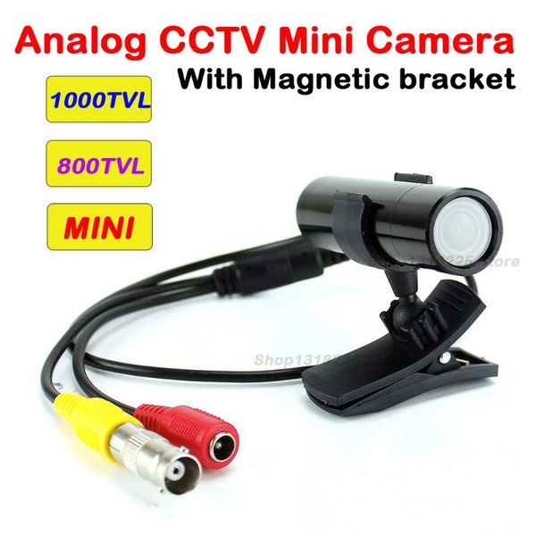 

1000tvl/800tvl color mini video surveillance camera cvbs analog 960h small cctv with magnetic bracket ip cameras