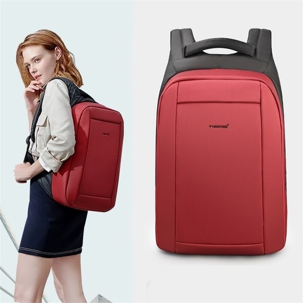 

tigernu waterproof anti theft female mochila 15.6inch lapbackpack usb backpacks fashion travel school bag backpack for women 211026