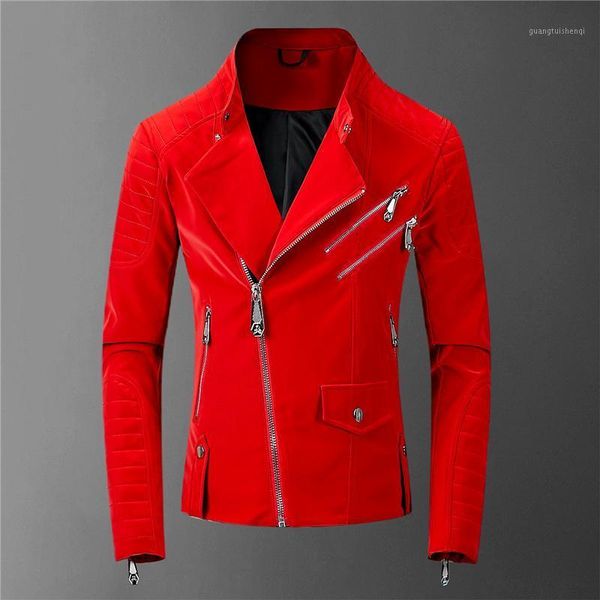 

men's fur & faux 2021 winter velvet leather jacket fashion brand, Black