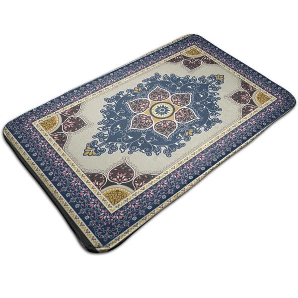 

carpets retro moroccan persian turkish bohemia doormats non-slip floor mat absorbent bath durable kitchen rug entryway welcome mats