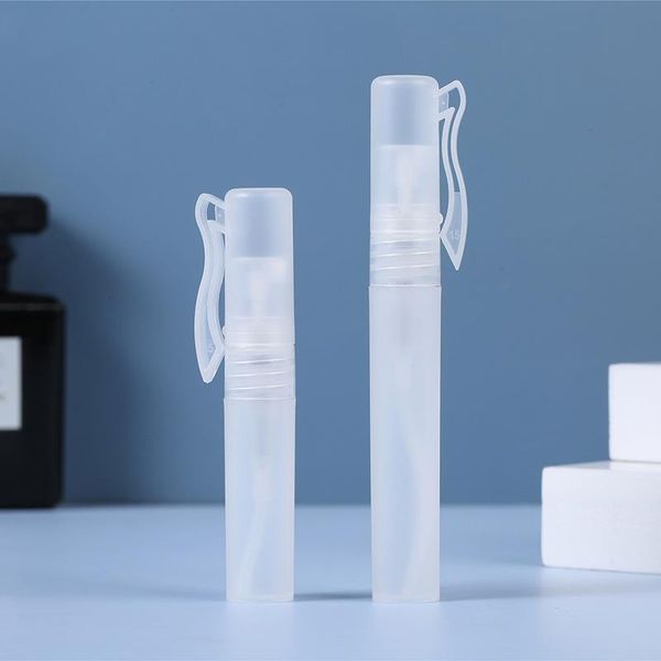 

storage bottles & jars 5/8/10ml perfume pen spray empty bottle holder cosmetic plastic frosted sample travel outdoor camping carry