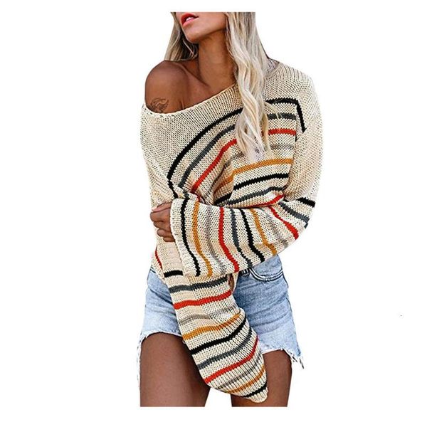 

women's sweaters women lightweight sweater strip off shoulder knit casual loose blouse shirt thick warm pullover suteres, White;black