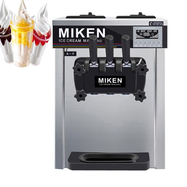 

ice cream making machine three flavors makers rapid cooling soft 1600w