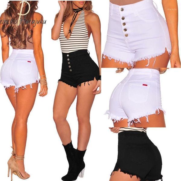 

women's shorts summer fashion women girls ladies casual high waisted short mini jeans ripped feminino, White;black