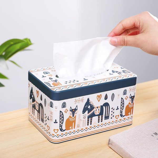 

tissue boxes & napkins deskcute napkin storage tin box ins luxury home living room car holder