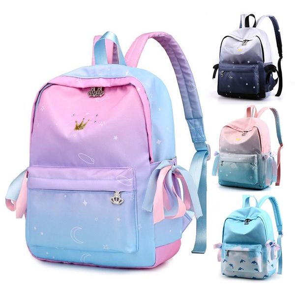 

school bags 2021 waterproof nylon printing bag mochila infantil student cartoon girls children's schoolbag escolar backpack
