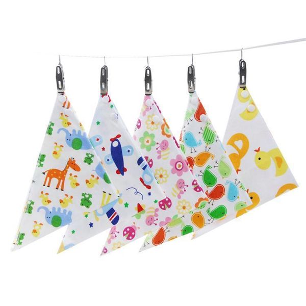 

new baby bibs towel triangle burp saliva burp cloths cartoon infant toddler bandana scarf double layers kids nursing bibs 46 design