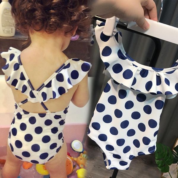 

clothing sets baby one-piece bathing suit, White