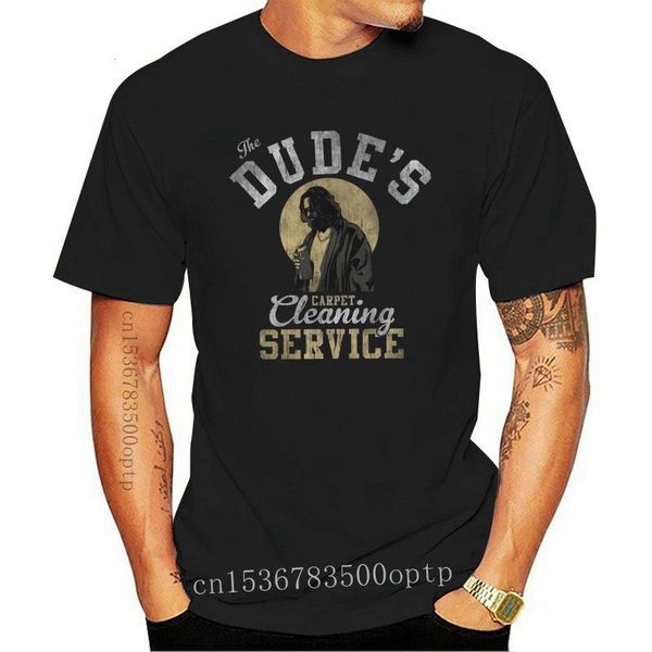 

men's t-shirts printed camiseta the dudes carpet cleaning service big lebowski t-shirt masculina women, White;black