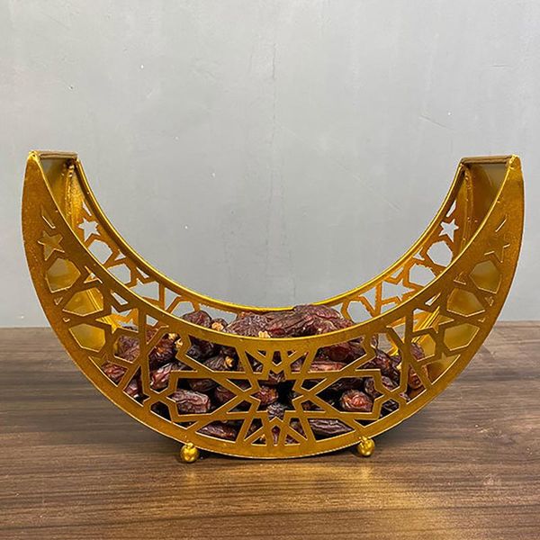 

eid mubarak moon serving tray tableware dessert storage container ramadan muslim islamic party supply baskets