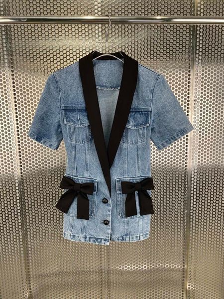 

women's vests early autumn of 2021 the bow cowboy vest 0803, Black;white