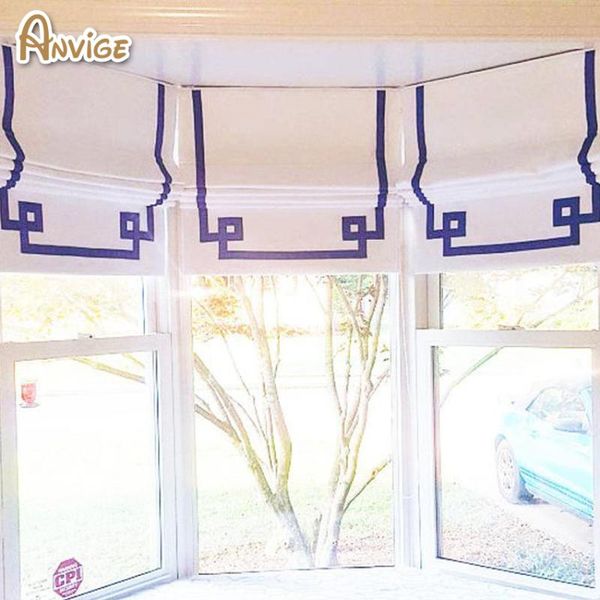 

blinds anvige modern fashion custom roman with purple trims,custom shades chain mechanism,border