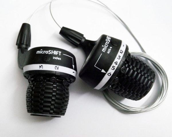 

bike derailleurs microshift ms25-6 twist shifter mtb 1-3 $1-6 speed side grip gear shifters trip derailleur dip