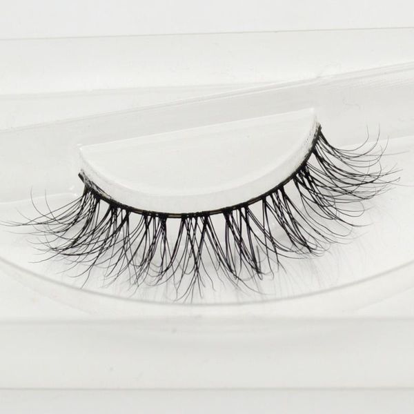 

viso1 pair 3d mink lashes wholesale 100% real handmade crossing individual strip thick lash a201