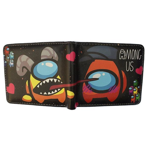 

game wallet pu leather short purse with coin pocket, Red;black