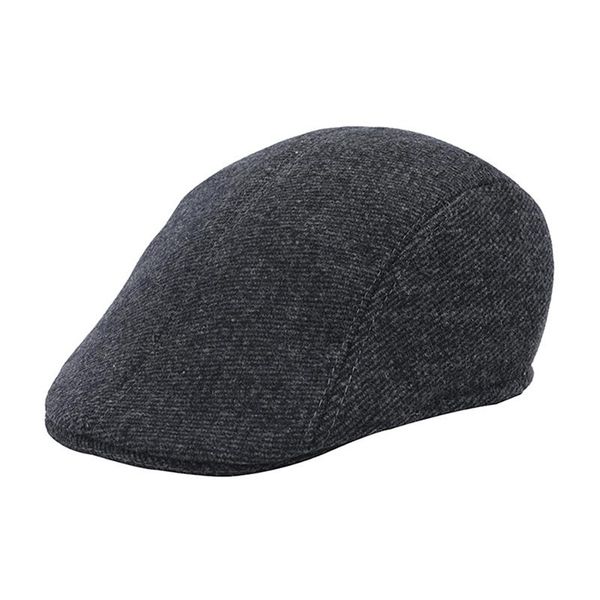 

hat cotton peaked outdoor autumn winter woolen beret head-wear apparel accessories cap men herringbone thermal hats, Black;white