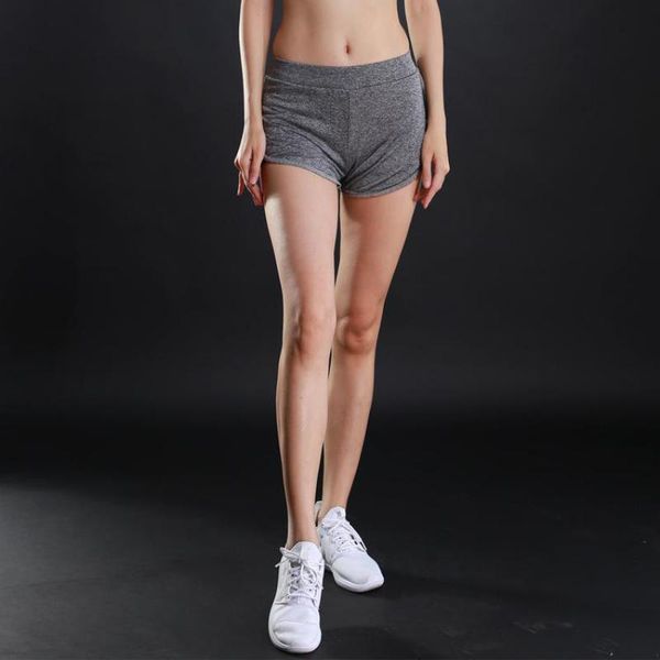 

running shorts summer sports yoga speed dry double layer fitness gym bottoming patchwork comfortable high elastic jogging wear, Black;blue