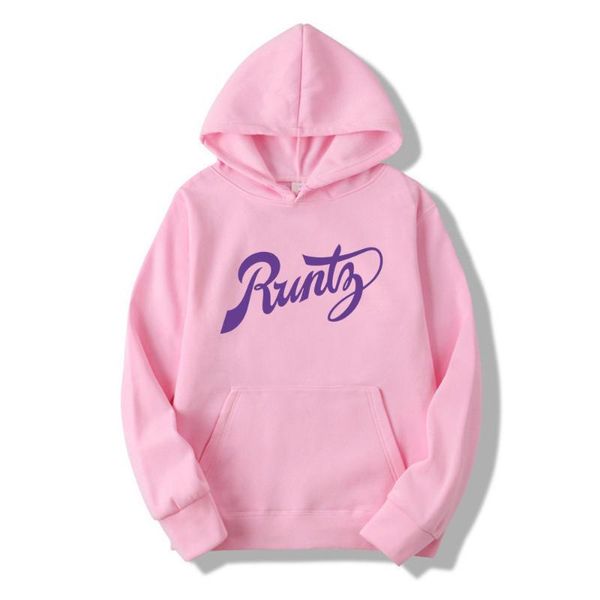 

men's hoodies purple runty printing casual clothing sweatshirts 2021 colors streetwear tracksuit long sleeve pullover &, Black