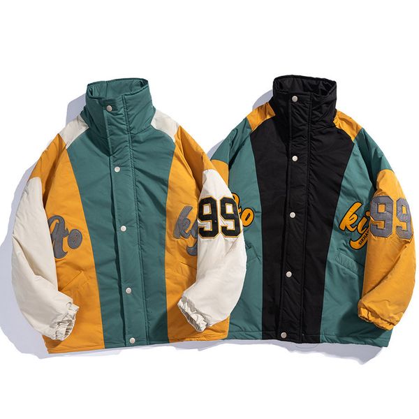 

men's hoodies & sweatshirts thick and warm men's jackets, late autumn winter clothes, color blocks, coats, informal zipper windbre, Black