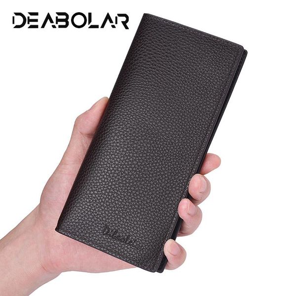 

wallets fashion 2021 men long section ultra-thin money clip large capacity quality pu individual id, Red;black