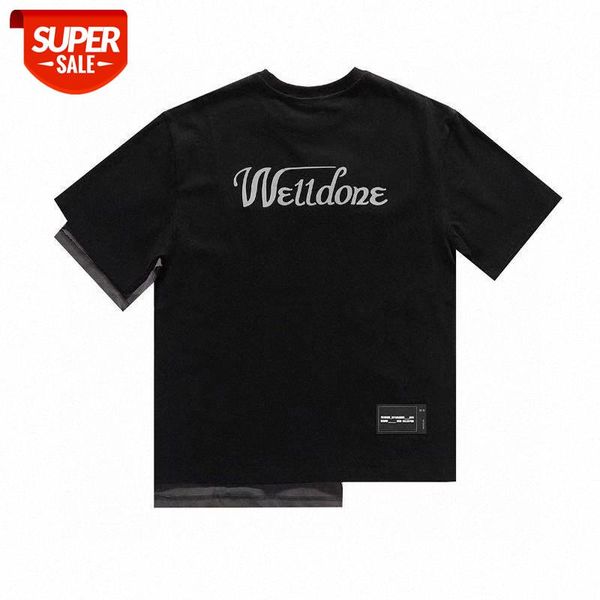 

spring/summer we11 reflective logo heavy industry duplex short sleeve #et7d, White;black