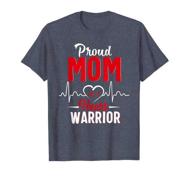 

Proud MoM of a Heart Warrior CHD Awareness shirt gift, Mainly pictures