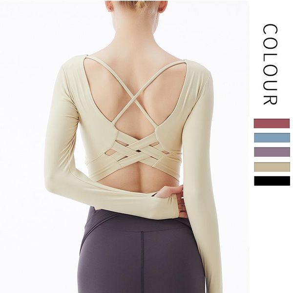 

piece women seamless yoga set gym clothing fitness leggings+cropped shirts sport suit long sleeve tracksuit active wear outfit