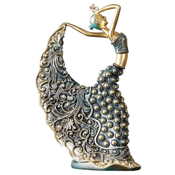

decoration accessories home decor resin handicraft statues living room bedroom dancing sculpture figurine gifts decorative objects & figurin