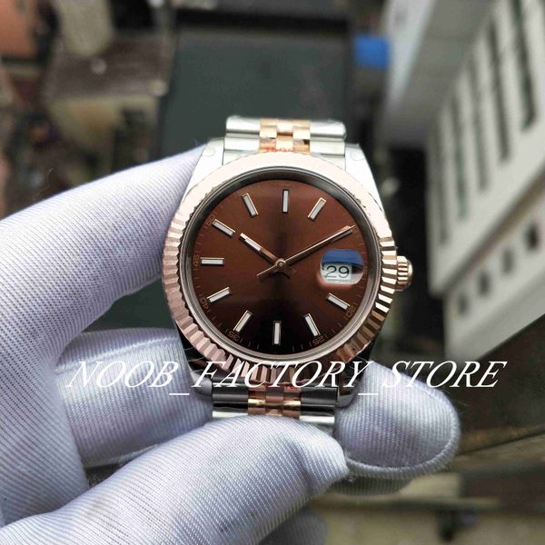 Erkeklerin Saatleri GMF Fabrika 904L Çelik Sarılı Gerçek 18K Gül Altın Never Fade Saatler 126331 Erkekler 41mm Cal.3235 Otomatik Hareket GMF Dalış Luminous Wristwatches