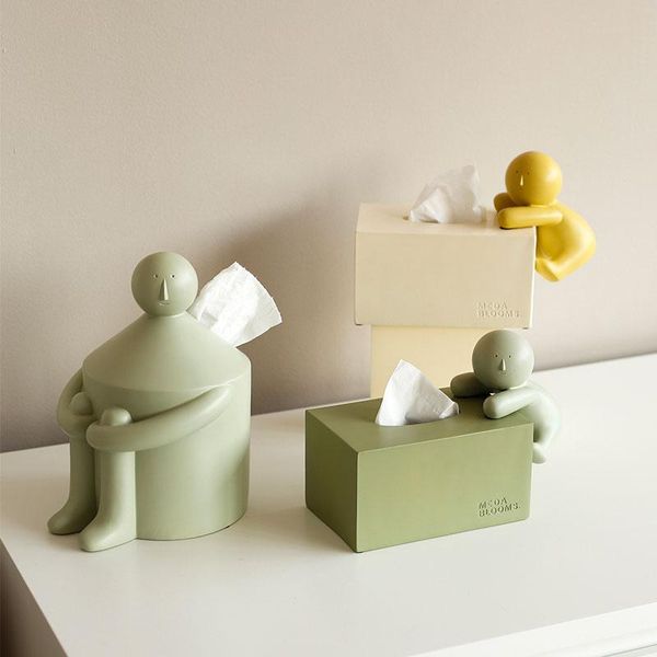 

toilet paper holders nordic ins cute little bald tissue box modern minimalist home living room deskstorage drawer creative bedroom decor