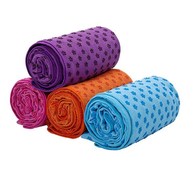 

non slip yoga mat towel blanket cover sport fitness exercise pilates workout blankets