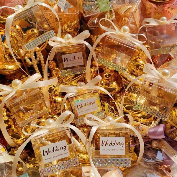 

gift wrap acrylic exquisite candy box goodie bag clear chocolate wedding party favor packing pastry container jewelry storage