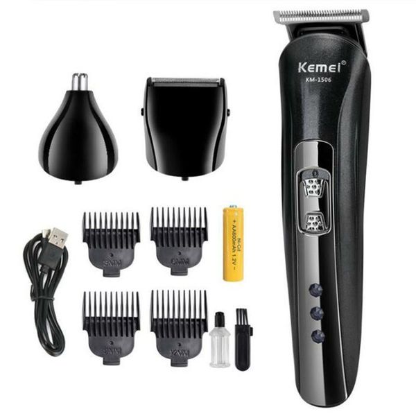 

professional waterproof hair trimmer beard body face clipper electric clippers men men's nose & ear trimmers
