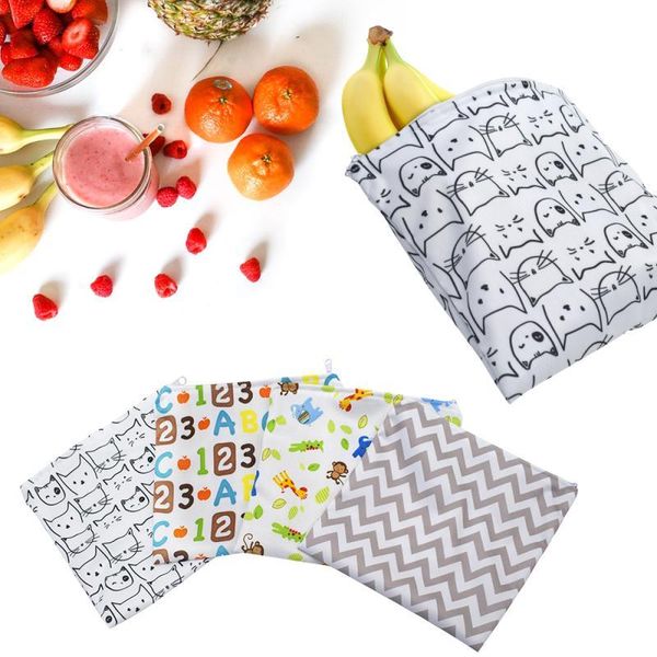 

hanging baskets 3pcs washable reusable bread sandwich bag waterproof snack pouch zipper type eco friendly lunch bags easy open
